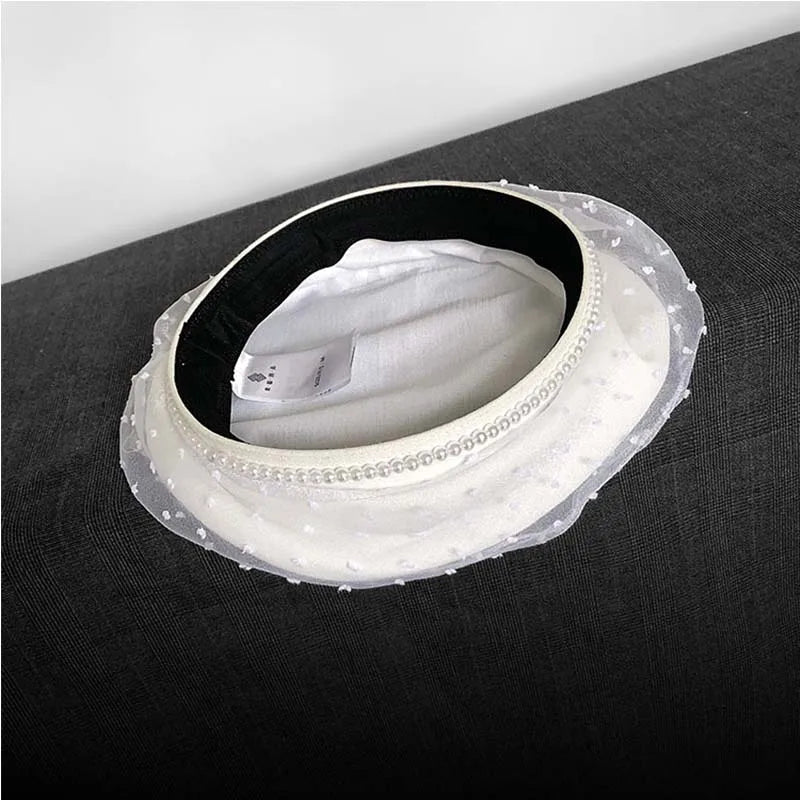 Women's Summer Thin Hollow Lace Beret French Retro Painter Hat