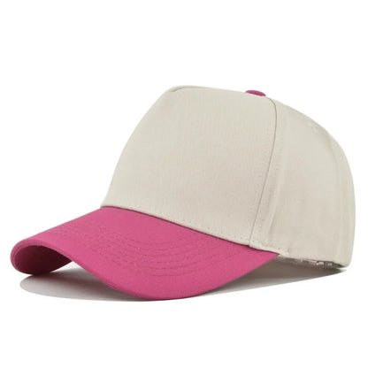 Unisex Light Panel Color Blocked Baseball Caps Spring Autumn