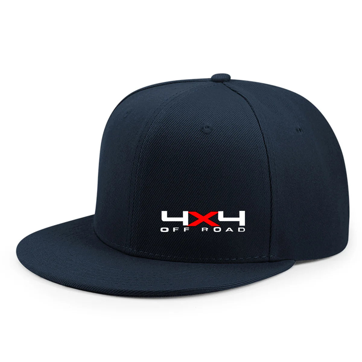 Unisex Adjustable Flat Brim Hip Hop Snapback Hat Solid Color Outdoor Daily Wear