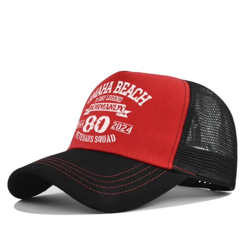 Spring Summer Printed Mesh Breathable Baseball Cap