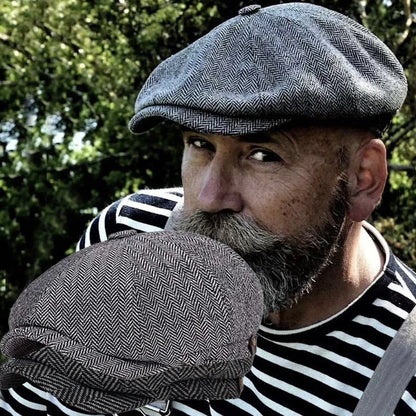 Vintage Retro Caps Hat Men British Painters Hats