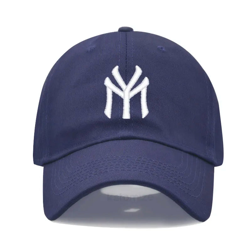 Letter MY Embroidery Baseball Cap Women Men Adjustable