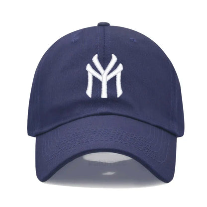 Letter MY Embroidery Baseball Cap Women Men Adjustable