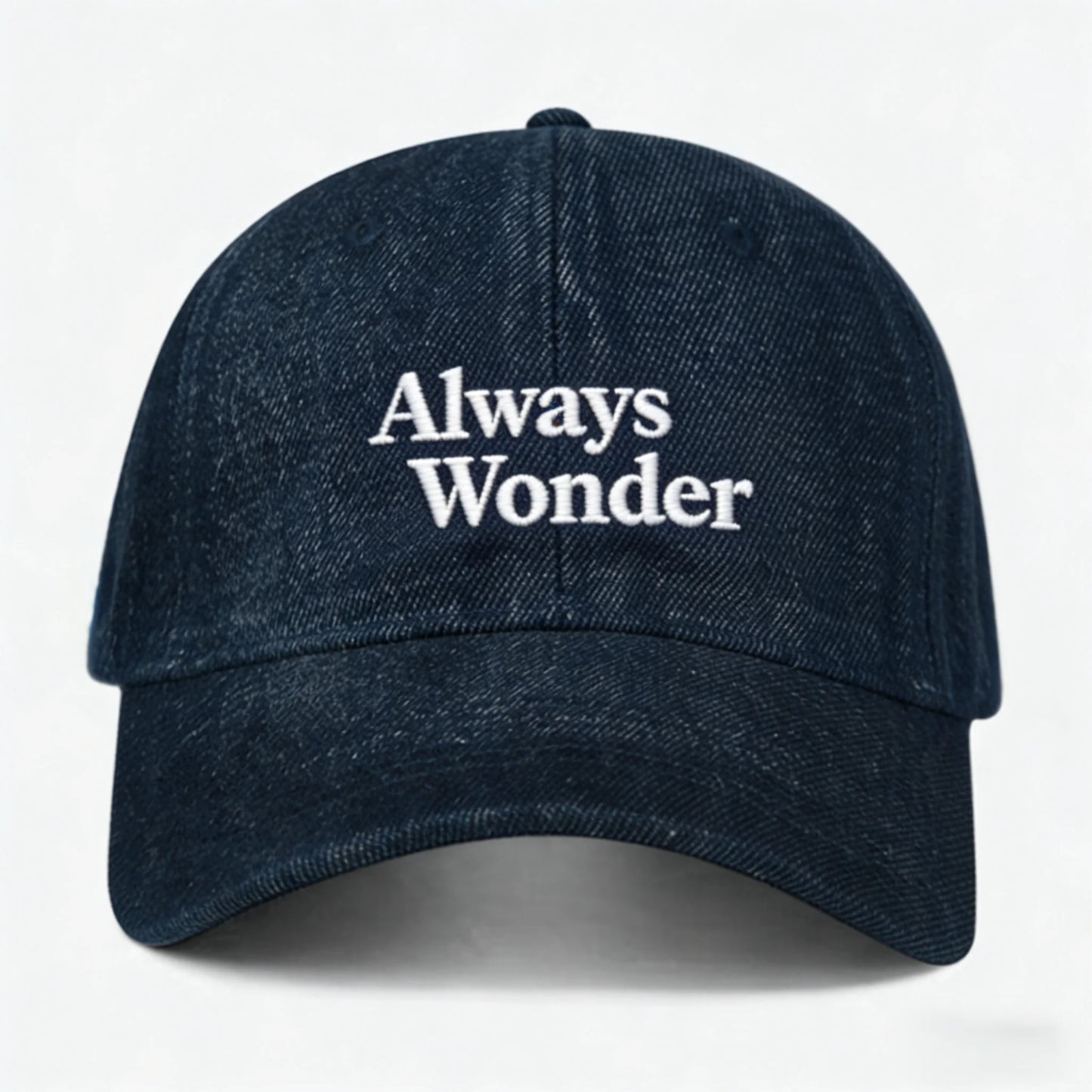 Letter Denim Fabric Baseball Cap