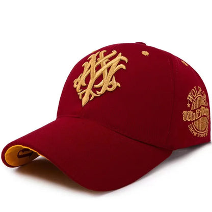 Totem Embroidery Men's and Women's Casual Sports Duckbill Cap Outdoor Fashion Sun Shading Baseball Cap