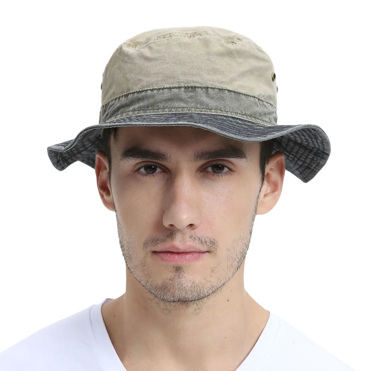 Men's Bucket Hats Bob Summer Panama Outdoor Fishing Wide Brim Hat