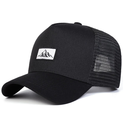 Unisex Mountain Embroidery Baseball Net Caps