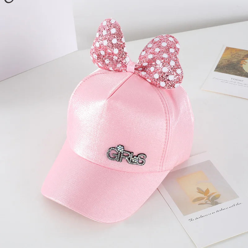 New Cartoon Children Baseball Cap Kids Girls Sun Hat Adjustable