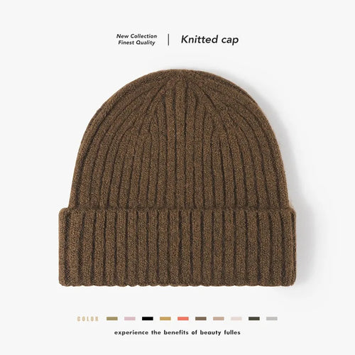 New Cool Women Man Autumn Winter Thick Wool Beanie Hat