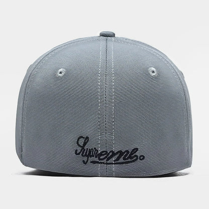 Superme Embroidered Full Closed Fitted Cap Hat