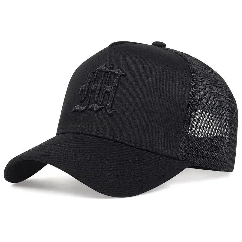 Unisex Personality M Letter Embroidery Baseball Net Caps Spring Summer