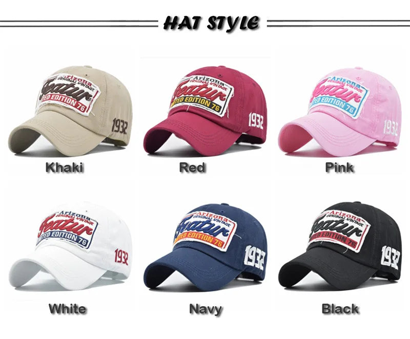 Red Pink Streetwear Baseball Cap Letter Embroidery Hip Hop Cap For Men Women