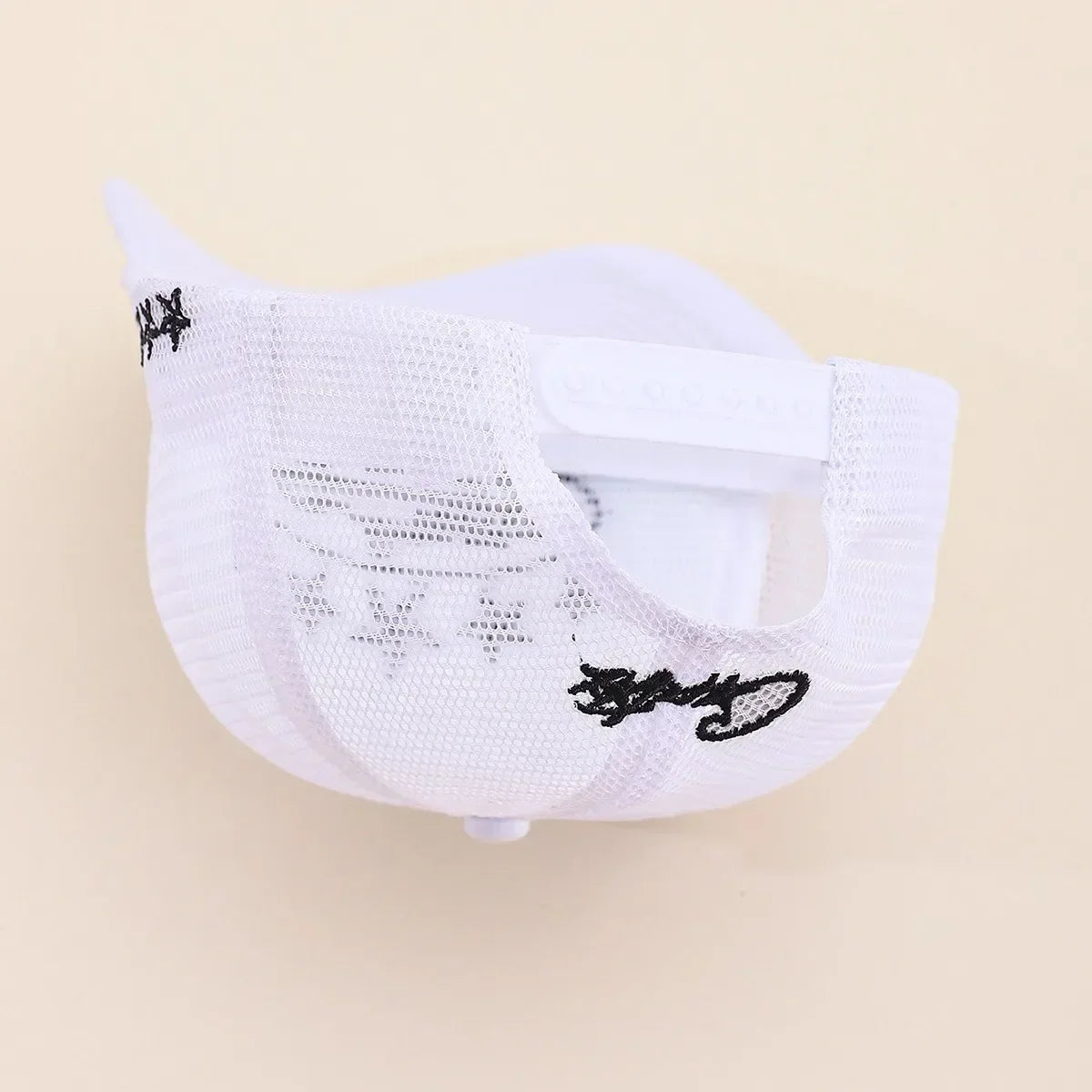 Fashionable Embroidered Baseball Hat Five Star Color Blocked Mesh