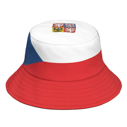 Czech Republic Fisherman Hats Custom Name Number Team Logo Bucket Cap
