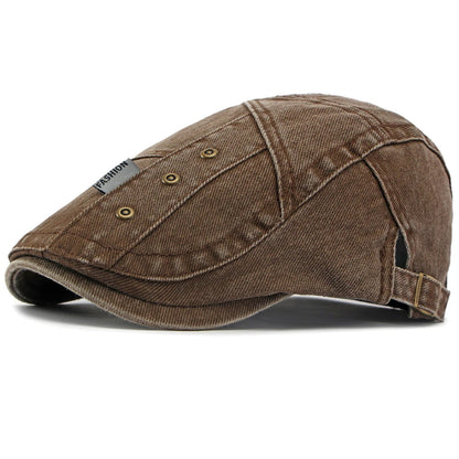 Male Female 100% Cotton Ivy Flat Cap Unisex Spring Adjustable Beret Cap