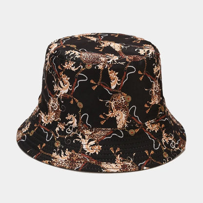 Fashion Plant Printing Pattern Fisherman Hat Spring and Summer