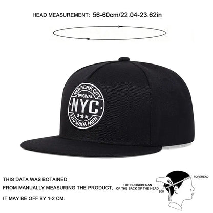 Unisex New York City Letter Embroidery Hip-hop Hats Outdoor