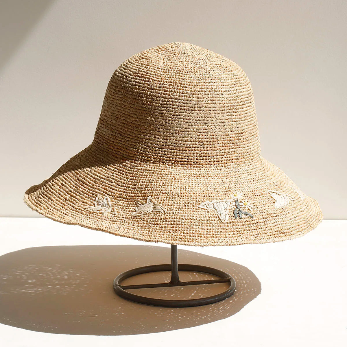 2026 Handmade Big Brim Hat Oversized Tassel Burrs Women Men