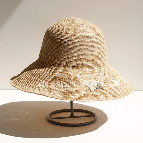 2026 Handmade Big Brim Hat Oversized Tassel Burrs Women Men