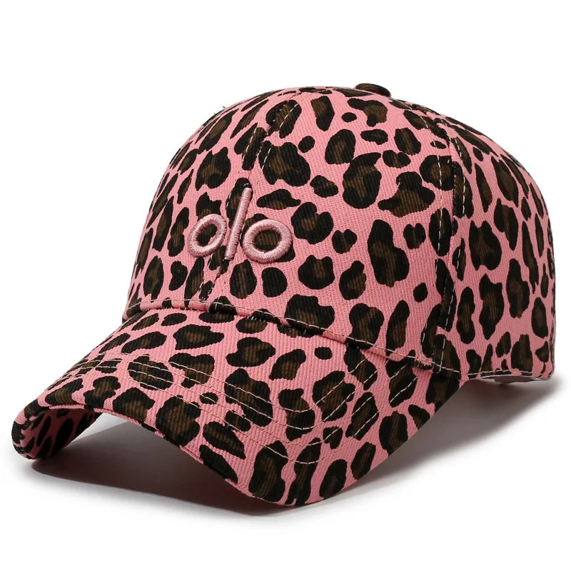 European American Leopard Print Sunscreen Hat