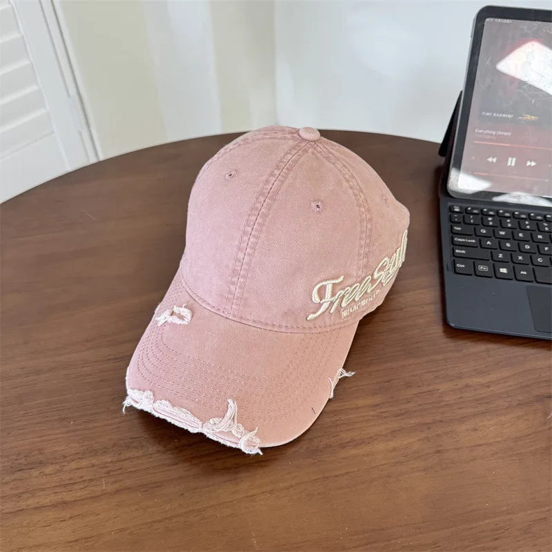 American Ripped Soft Top Denim Baseball Cap