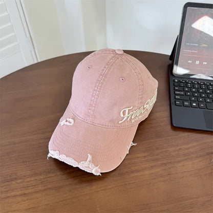 American Ripped Soft Top Denim Baseball Cap
