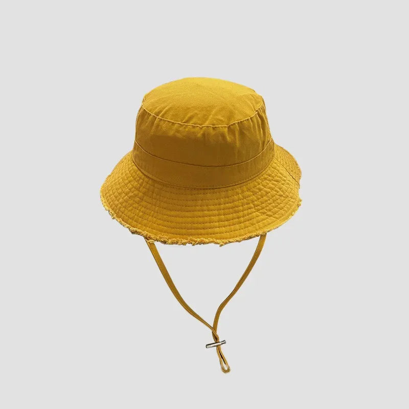 Big Head Leisure Protection Sun Protect Beach Cotton Bucket Hat