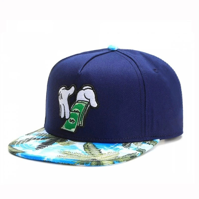 Fashio Brand Leather Cap Baseball Cap Letter Embroidery Hip Hop