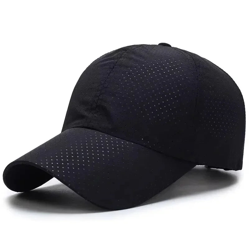 Quick Dry Breathable Mesh Baseball Cap Sun Protection Plain Hat Perforated For Women Men Outdoor Sports