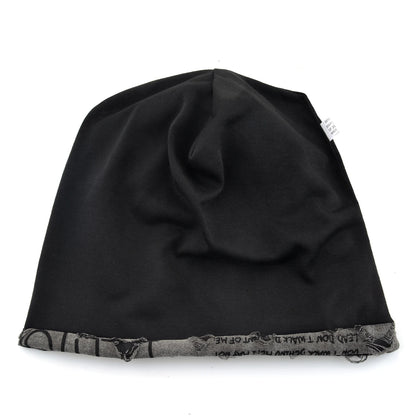 Letter Print Beanie Hats For Women Men Vintage