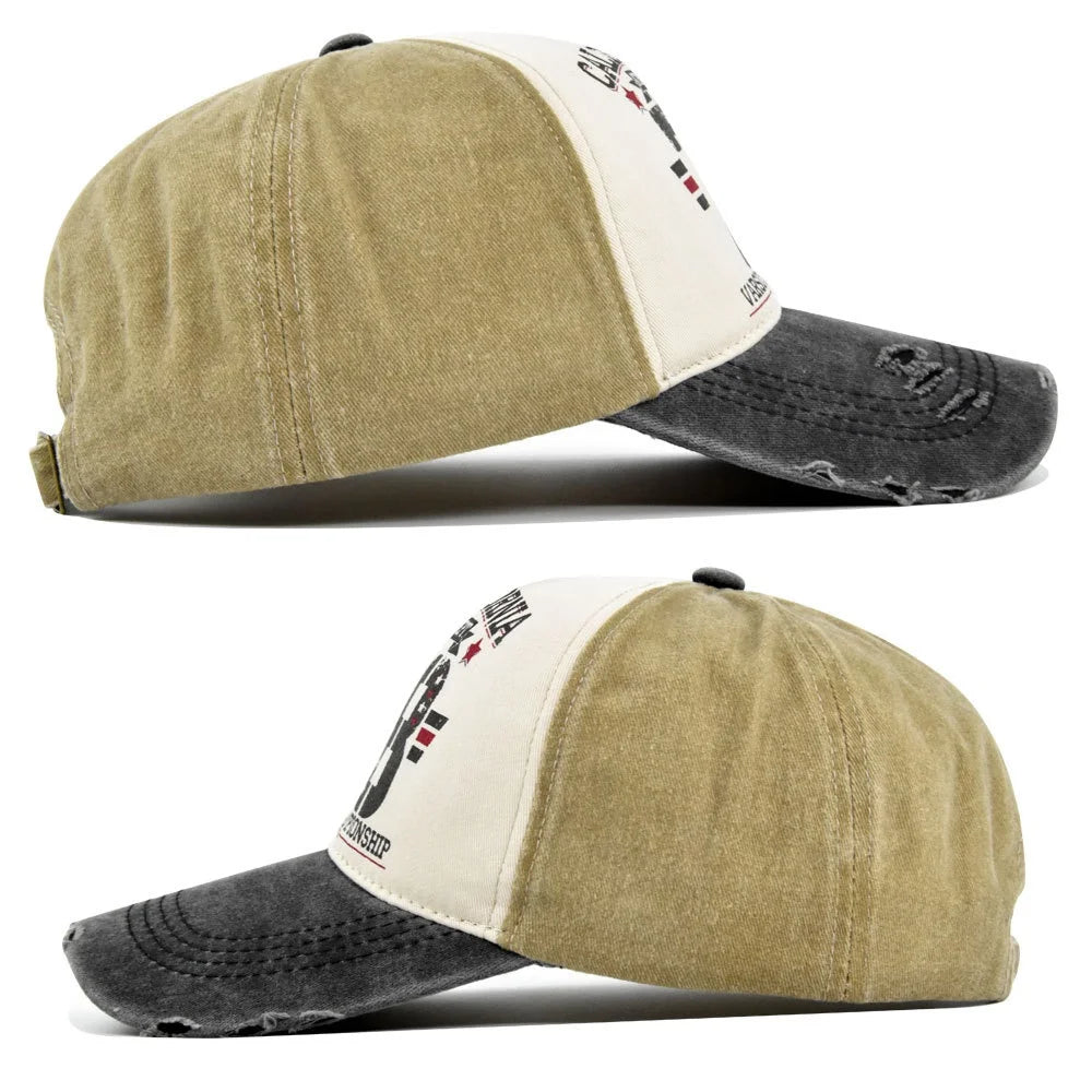 Distressed Washed Denim Trucker Cap Letter 78 Embroidered Baseball Hat