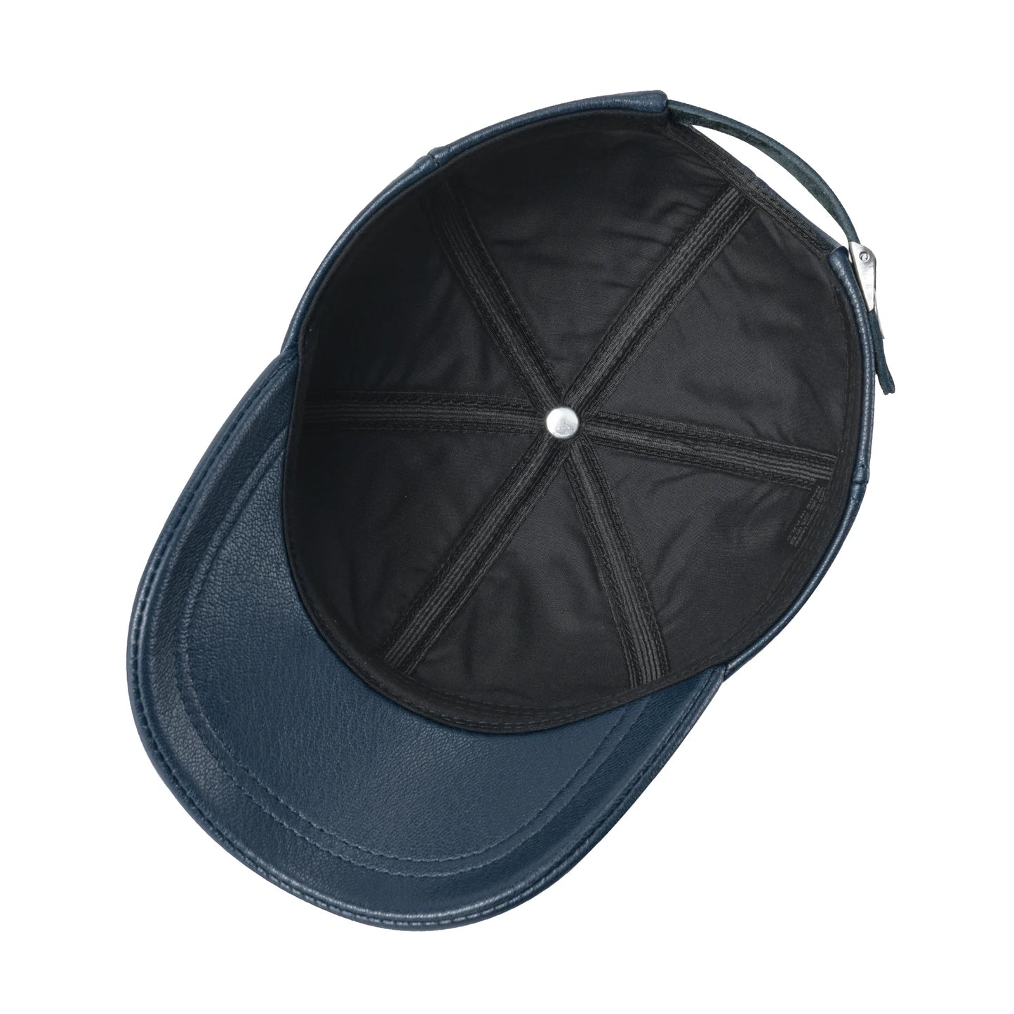 Men's Adjustable Baseball Cap Winter Driving Hunting Fishing Hat Genuine Leather Ivy