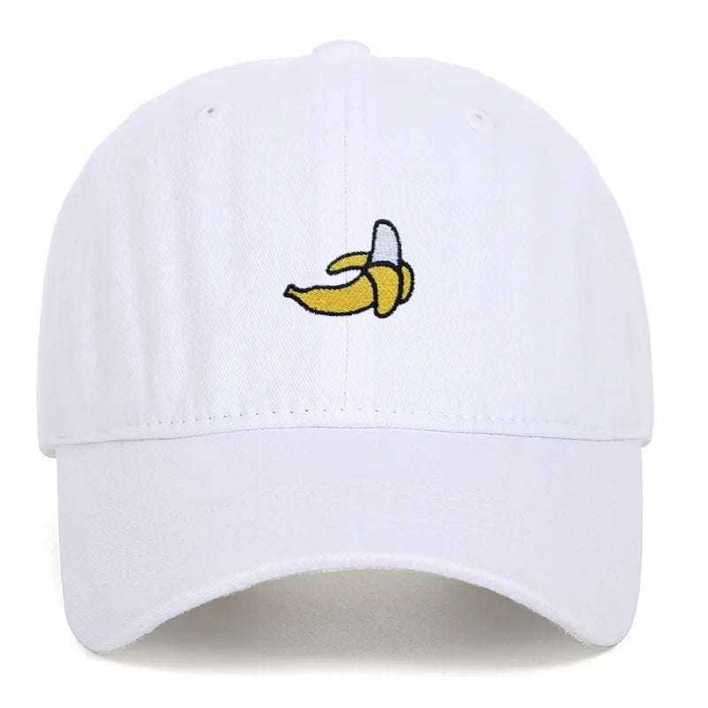 Banana Embroidered Baseball Hats for Men and Women