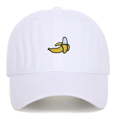 Banana Embroidered Baseball Hats for Men and Women