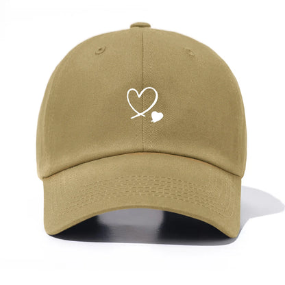 Hearts Print Baseball Cap For Men & Women