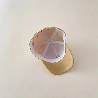 Adjustable Baby Baseball Cap For Boy Girl Cartoon Bear Infant Sun Hat Summer Toddler Kids Kawaii Peaked Caps