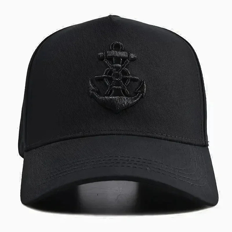 Unisex Ship Anchor Embroidery Baseball Caps Outdoor Adjustable Casual Hats Dad Hat Sunscreen Hat