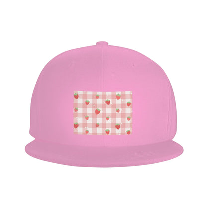 Strawberry Plaid Baseball Caps Snapback Fashion Baseball Hats