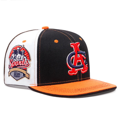 Creative Baseball Hat CA Embroidered Color Blocked Street