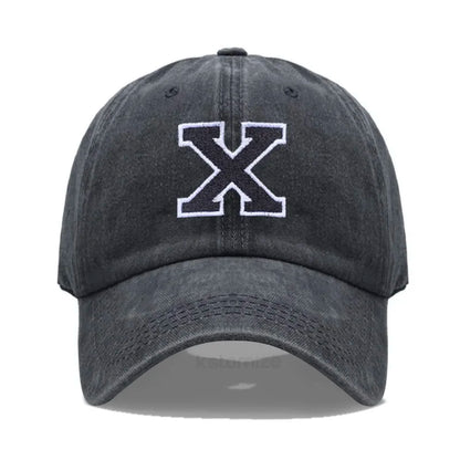 Initial Letter A-Z Embroider Baseball Cap