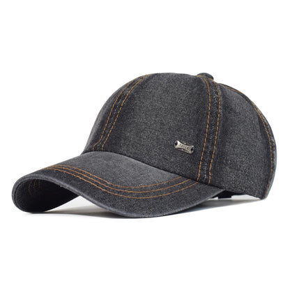 Vintage Washed Cotton Baseball Cap Men Women Denim Dad Hat