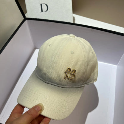 Luxury Metal Letter RB Baseball Cap Men Women