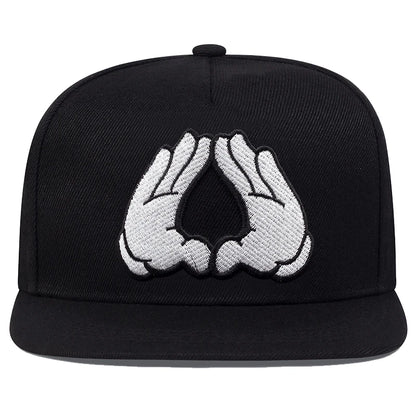 Trendy Light Plate Two Hand Personalized Street Hip Hop Hat