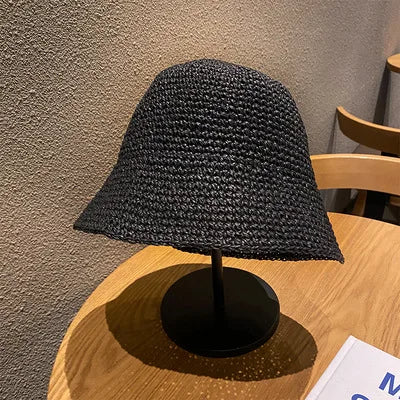 Beach Korean Straw Hat Summer Women Visor Bucket Hat