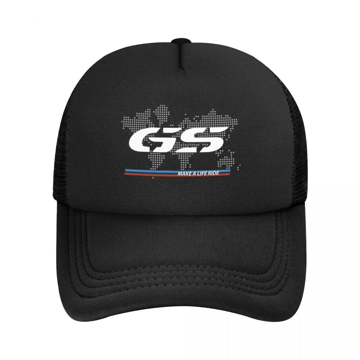 GS World Map Motorcycle Trucker Hat Adult Fashion Hats Sun Caps