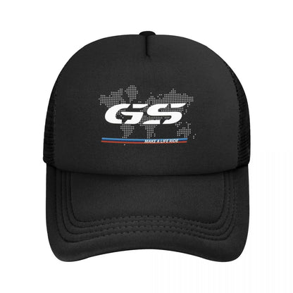 GS World Map Motorcycle Trucker Hat Adult Fashion Hats Sun Caps