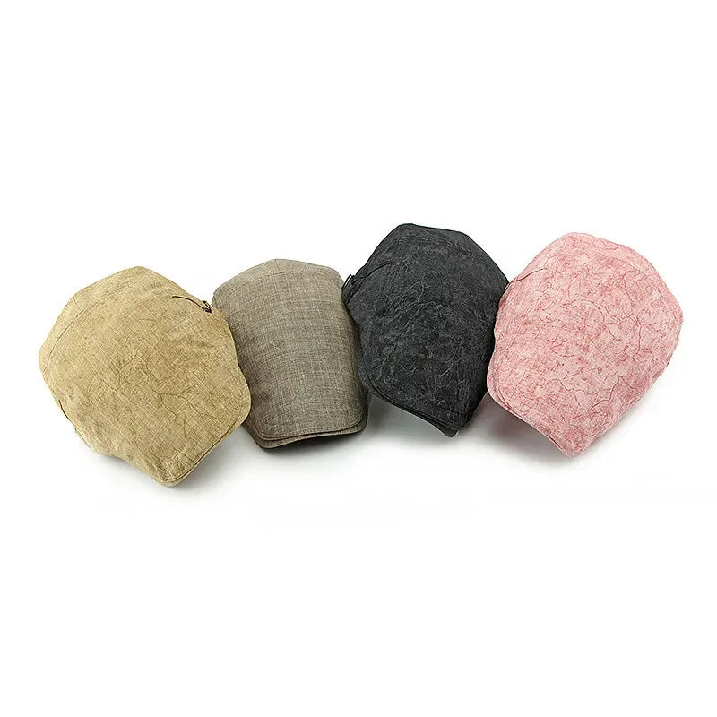 Four Seasons Cotton Print Newsboy Caps Octagonal Cap