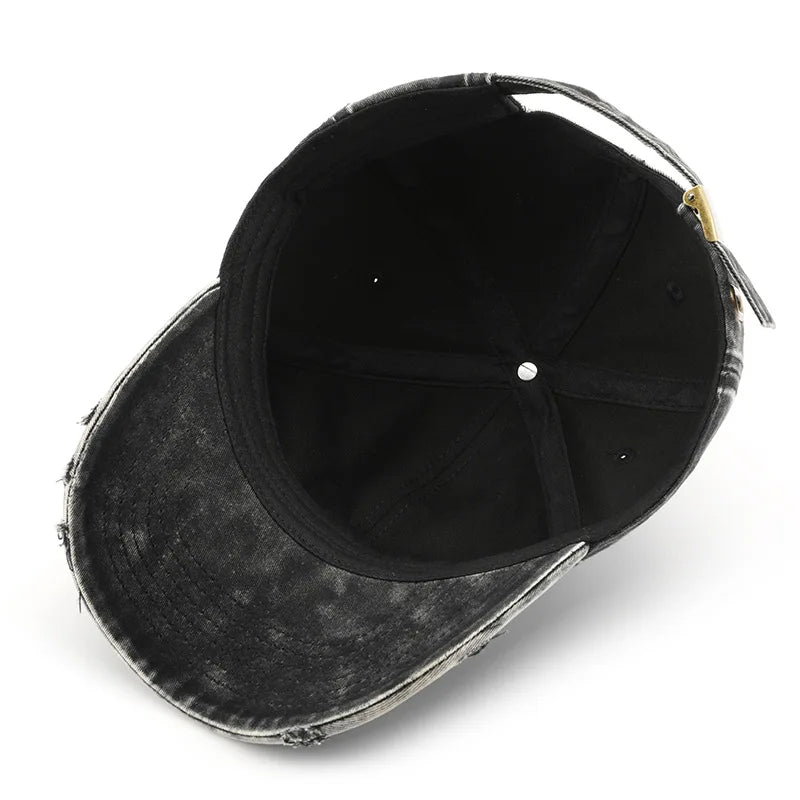 Vintage Distressed Baseball Cap For Men Women
