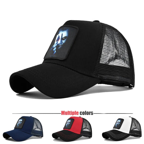 Snapback Caps Summer Breathable Baseball Cap Patch Embroidery Bones Unisex Hip Hop Hats