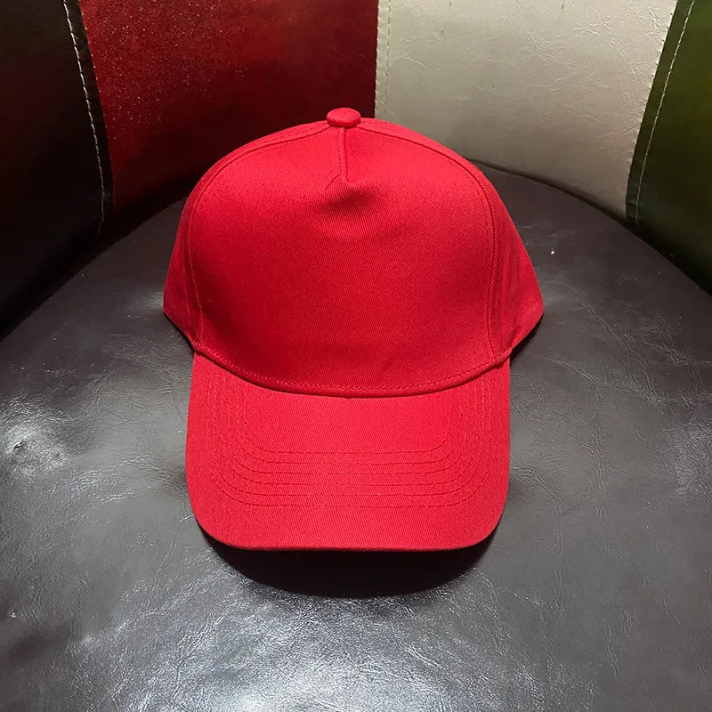 Unisex Solid Color 5 Panel Baseball Cap Trendy Casual Sport Hat